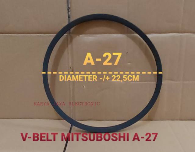 V-BELT VANBELT FANBELT MITSUBOSHI MESIN CUCI GRADE A (A23,A-26,A-27,A-28,A-29,A-32,A-33(A-820E)