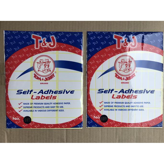 

Baru Label Tom & Jerry 107, 109 Self Adhesive Labels .