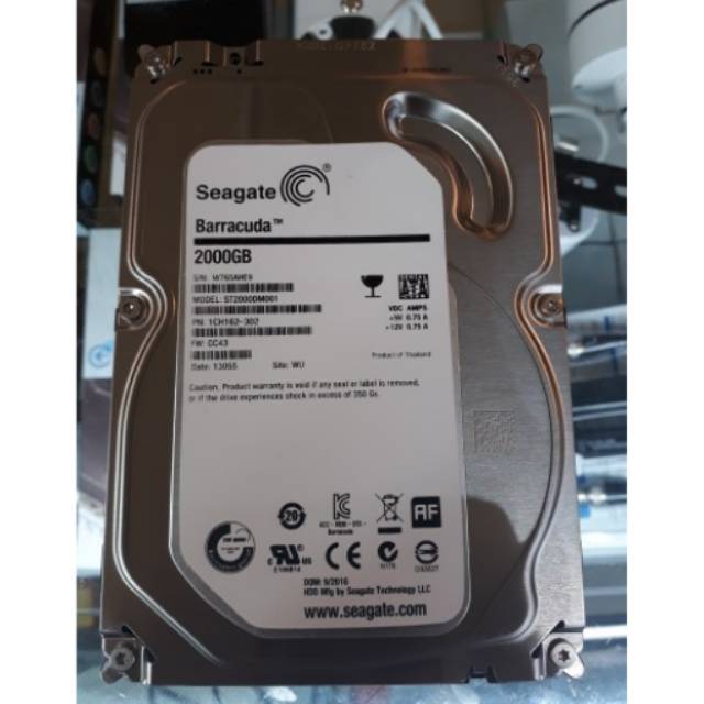 Hdd seagate 2tb colokan sata khusus cctv bagus