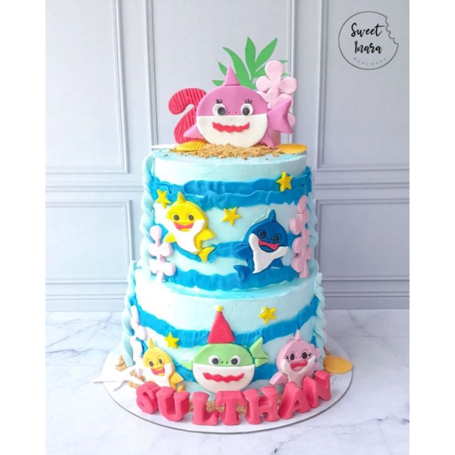 

KUE ULANG TAHUN BABY SHARK 2 TINGKAT