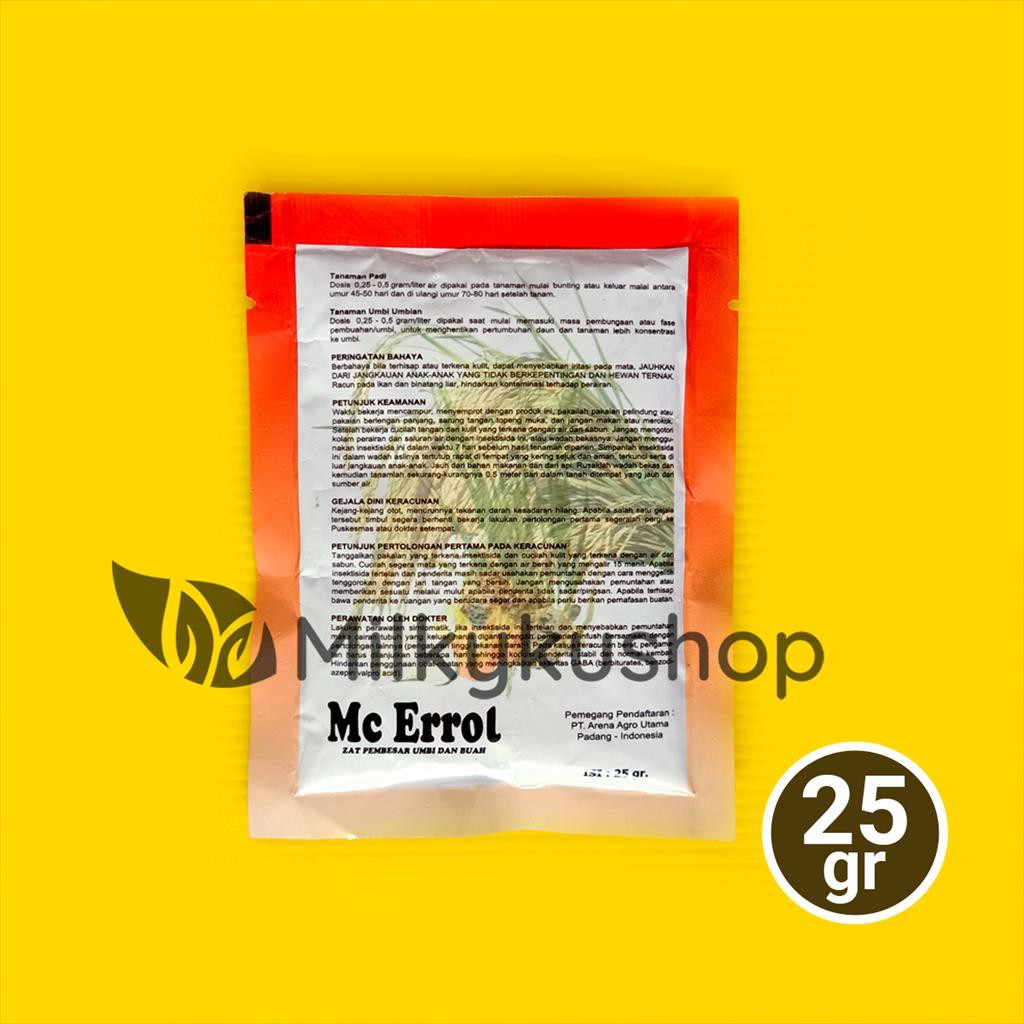 MC ERROL 15 WP 25 GRAM SACHET ZPT PEMBESAR UMBI