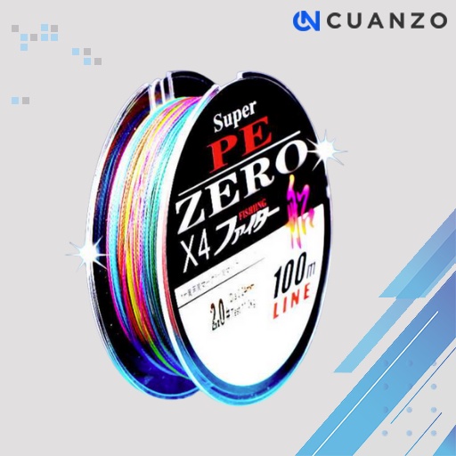 Zero Senar Benang Tali Pancing Super PE 4 Braid Line 100 Meter / Senar pancing PE Kuat Anti Kriting Galatama / Tali Senar PE Super Kuat Pancing Laut Sungai Tidak Mudah Putus / Benang Pancing Waterline Falcon Daiwa / Senar PE Asli Waterline Murah Original