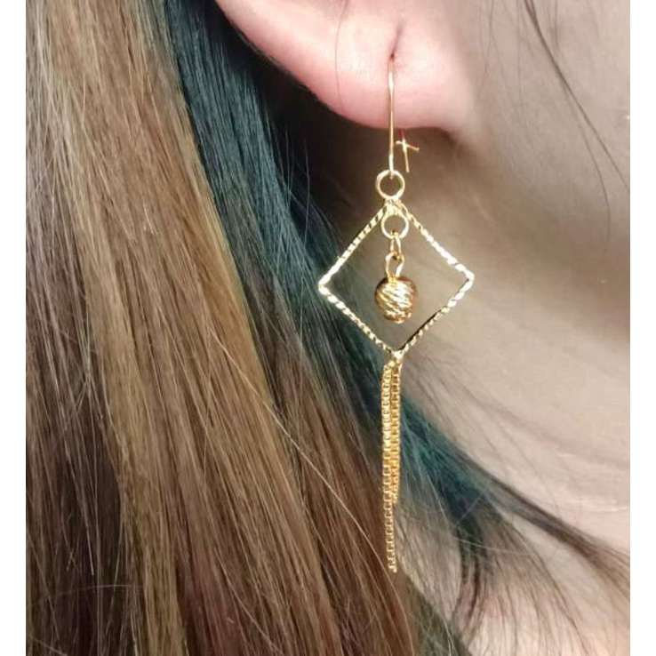 anting wanita anting jurai//perhiasan lapis emas//perhiasan penggati emas//anting