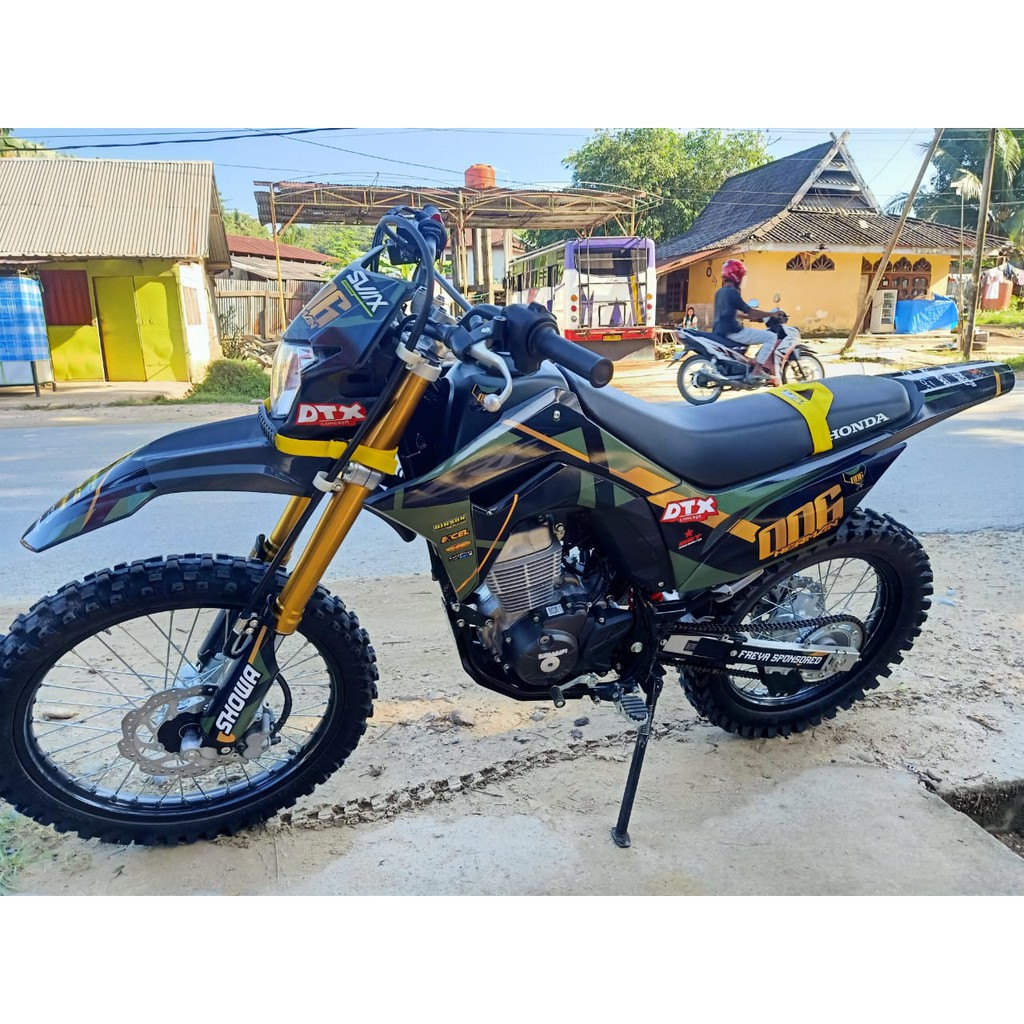 DTXconcept STIKER DECAL CRF150L HIJAU ARMY TENTARA - 006
