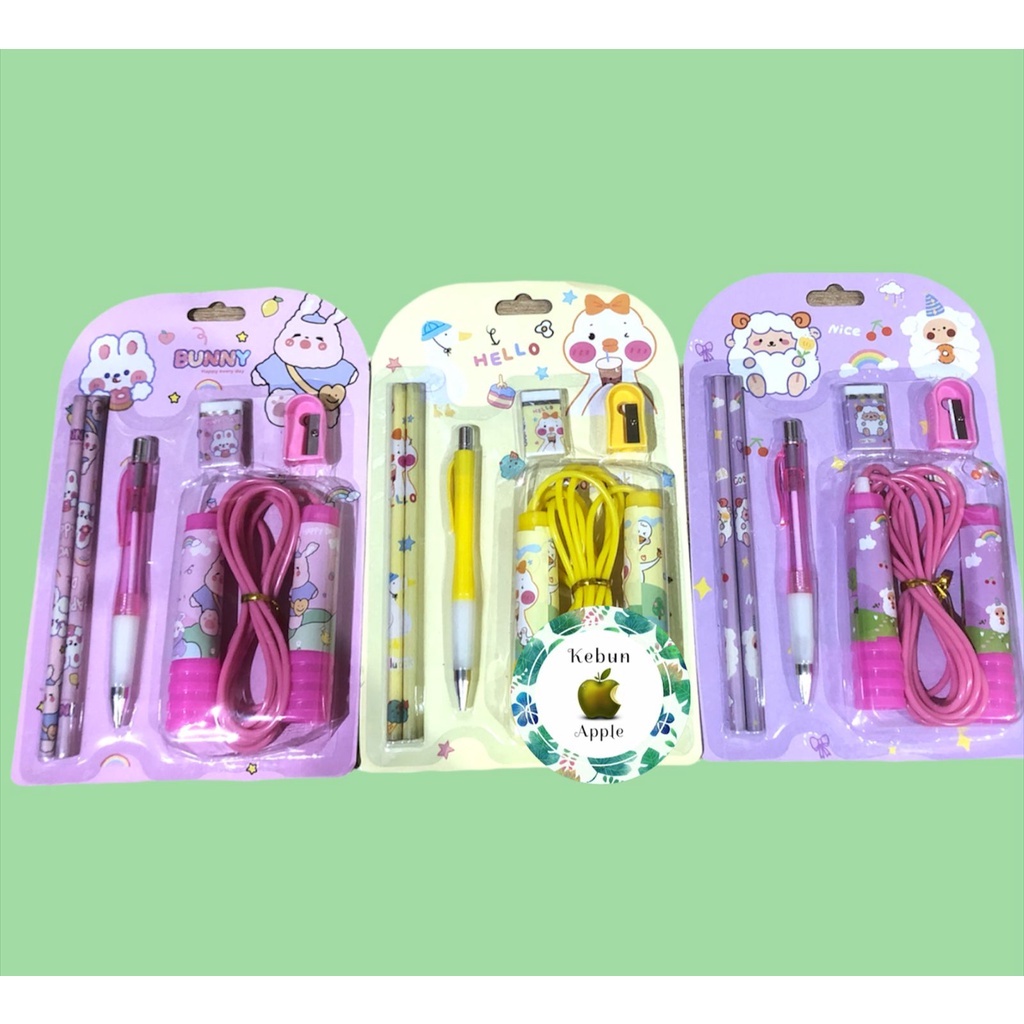 

Set Tulis 5in1 / Set Stationary Tulis Anak dengan Tali Lompat Skipping