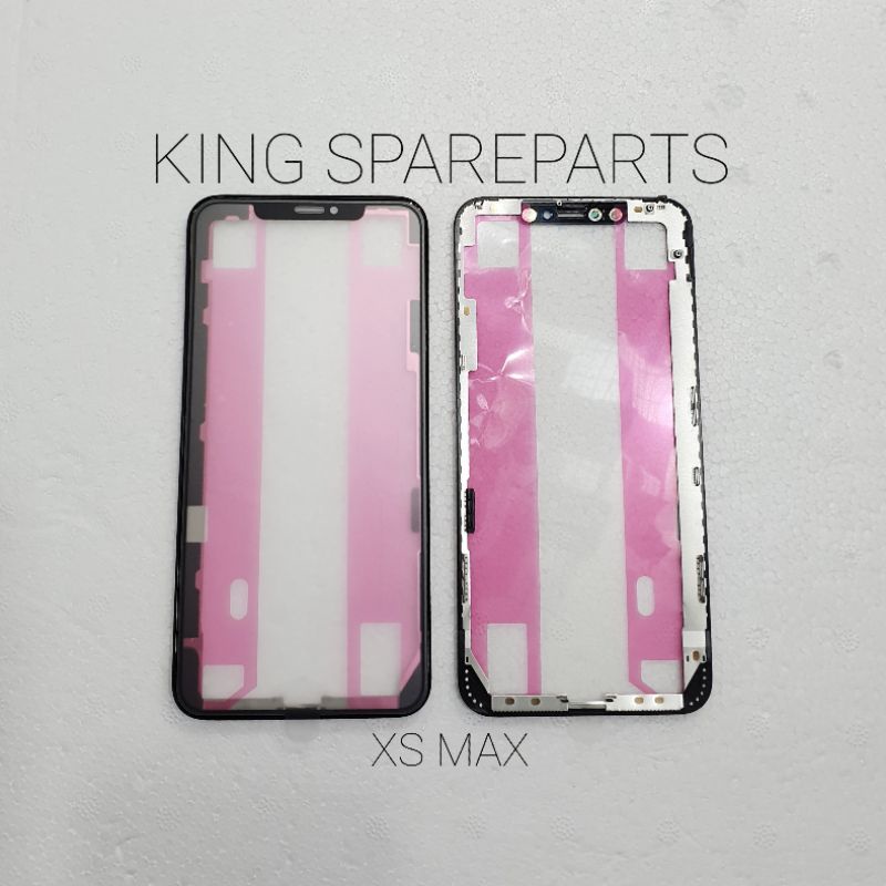 KACA GLASS LCD PLUS FRAME LEM OCA IPHONE XS MAX