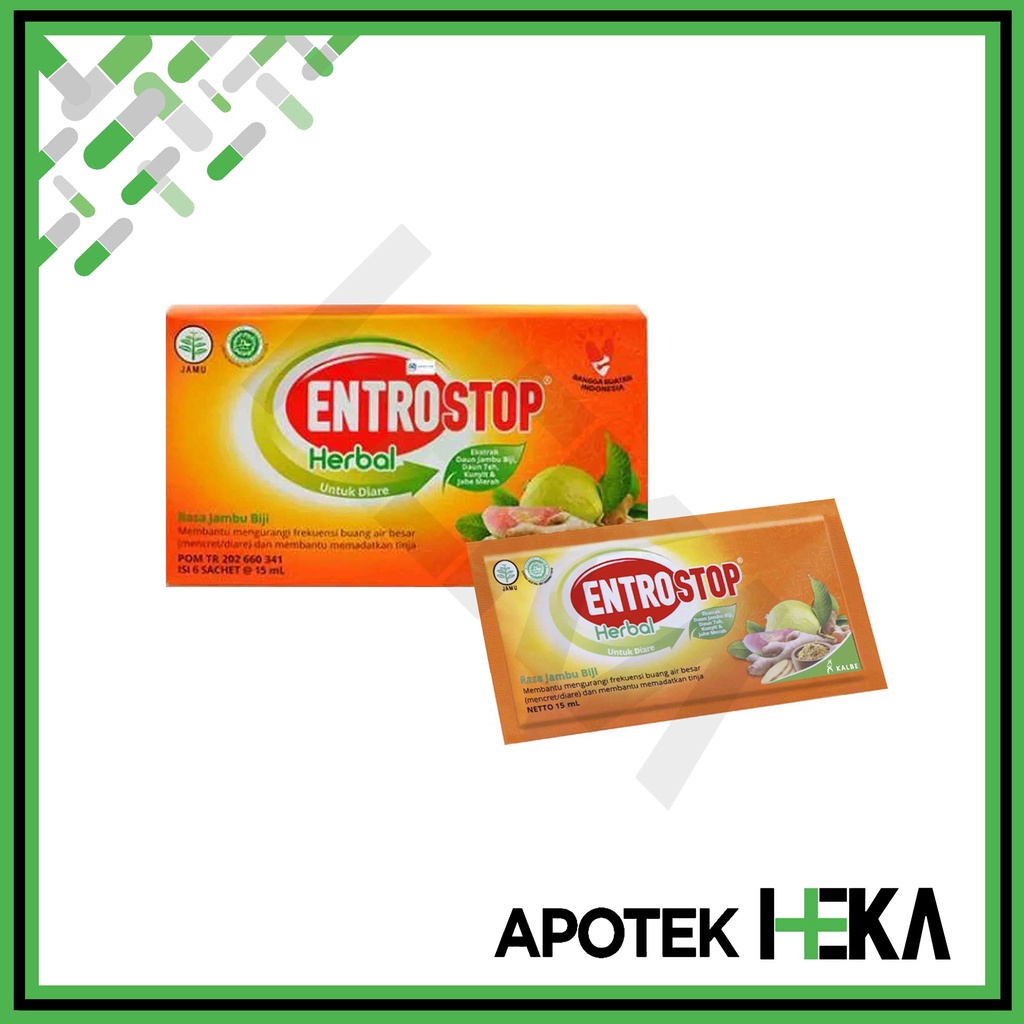 Entrostop Herbal Dewasa Box isi 6 Sachet - Obat Alami Diare Mencret (SEMARANG)