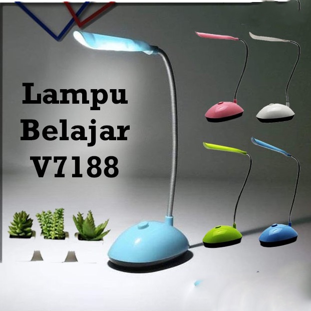 Lampu Belajar / Lampu Meja Belajar On Off / Lampu Belajar LED 7188 / Lampu meja tulis