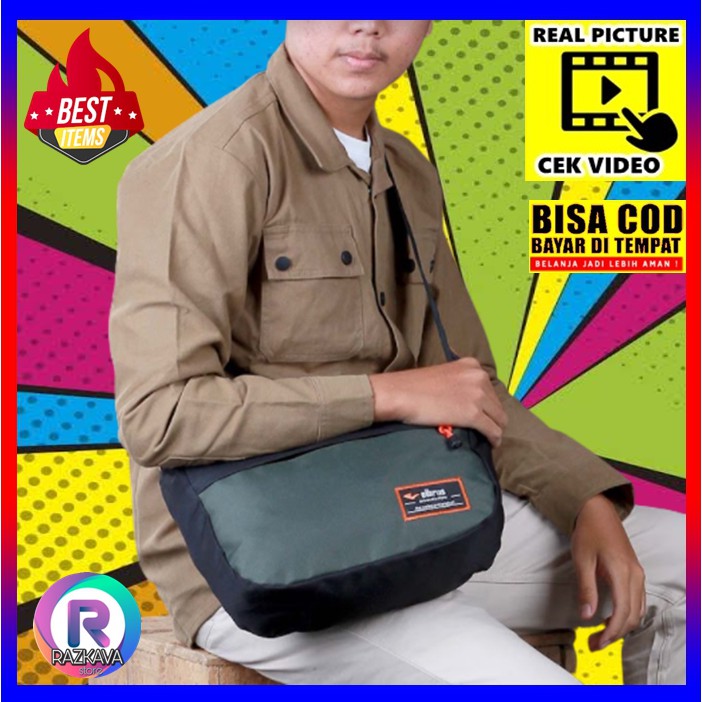 Tas Samping Wanita Pria Salempang Slempang Selendang Sandang Sekolah Kuliah Kerja Cowok Cewek Distro