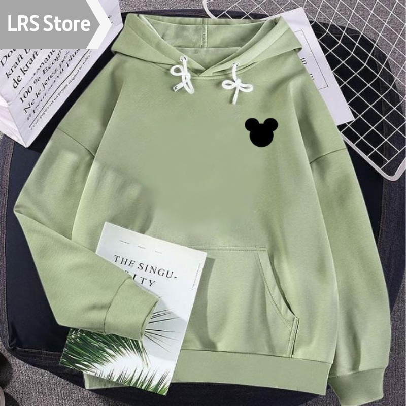 Hoodie Wanita Mickey Zaurra L XL XXL Sweater Hoodie Fashion Korea Suiter Switer Aesthetic Hoodie Ove