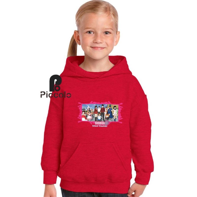 jaket hoodie anak motif gaming sakura sakura school simulator terbaru 08