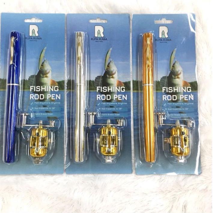 そ JORAN PANCING PENA/1 set joran mini dan rell/mini pen fishing ↵