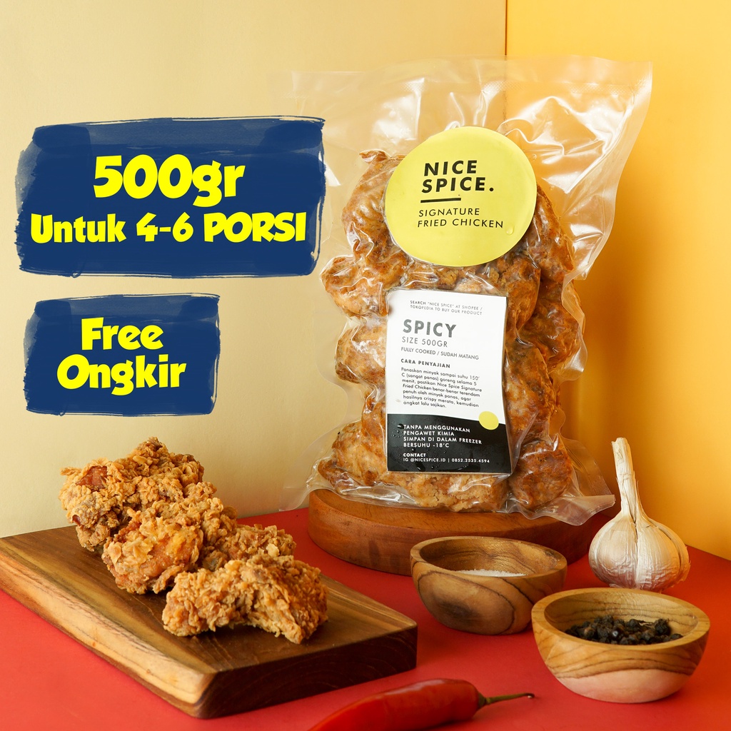 

Makanan Frozen Food Ayam Fried Chicken Nice Spice 500gr