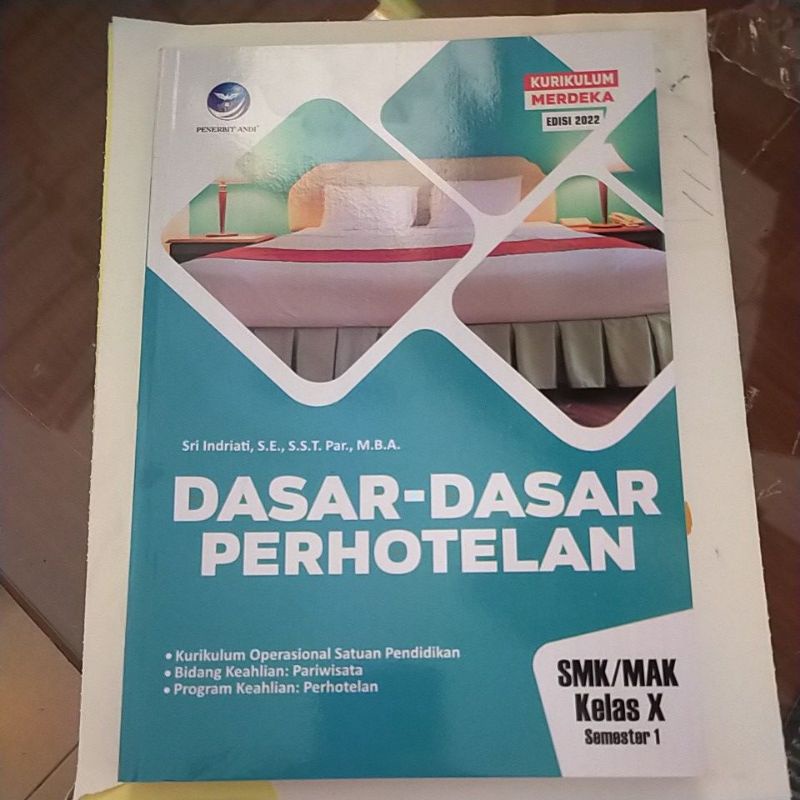 

Dasar Dasar Perhotelan SMK KLS X Semester 1 Kurikulum Merdeka