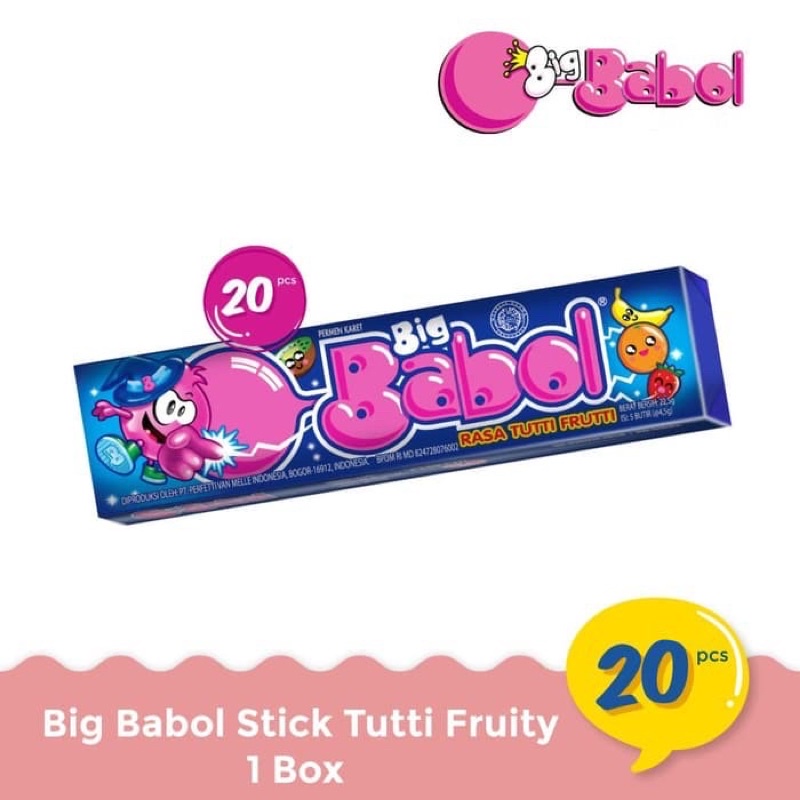 Big babol permen karet all varian 2x23gr