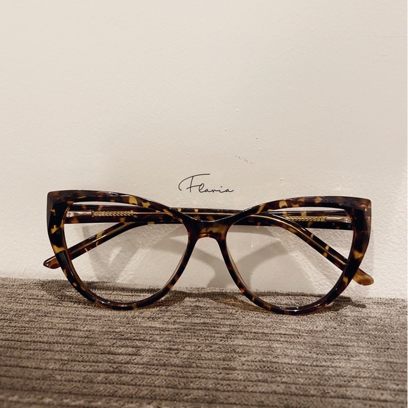 Flavia Eyewear - Kacamata Mercy Cat Eye Acetat (custom minus, photochromic, blueray, bluechromic dan photobrown)