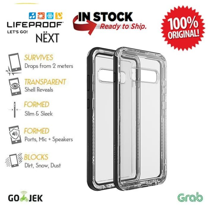 LifeProof Galaxy S10 Case Next - Black Crystal (Clear/Black)