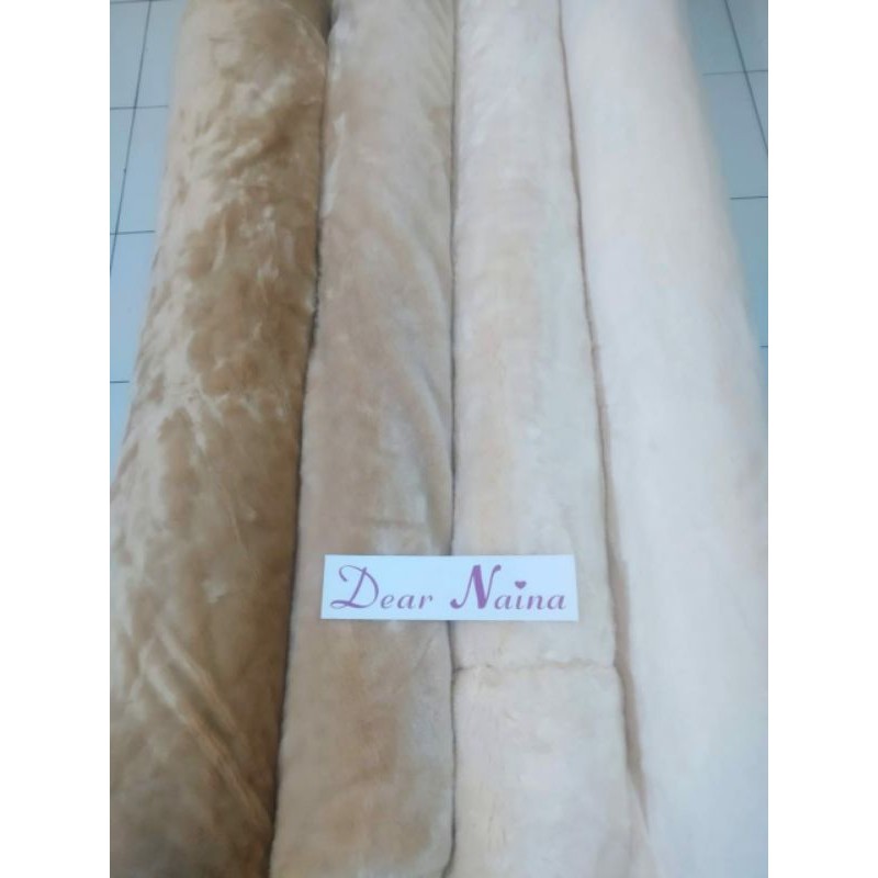 Faux Fur Kain Bulu Korea