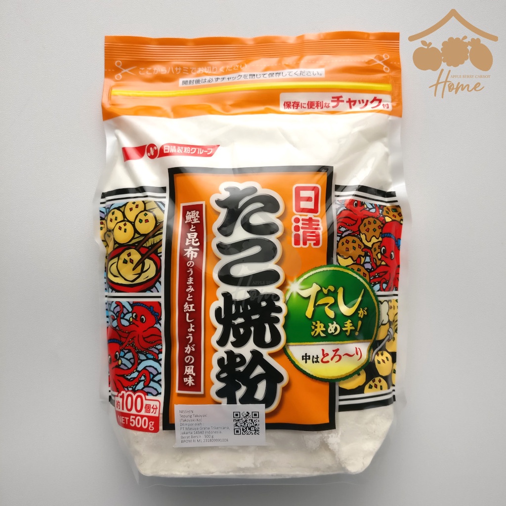 

Nissin TAKOYAKI Ko 500gr tepung bumbu takoyakiko nisshin 500 gr jepang