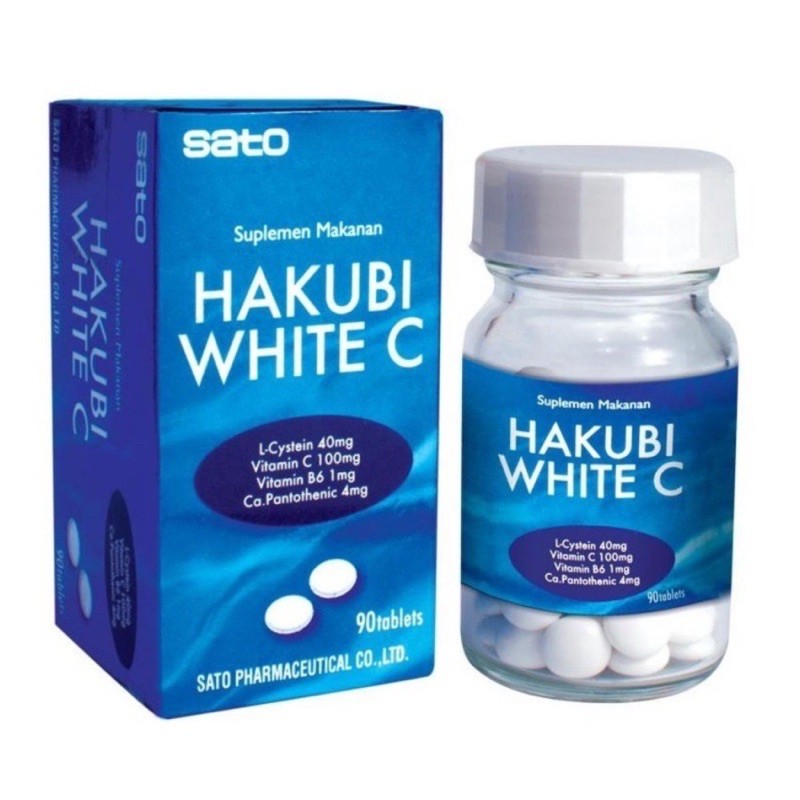 HAKUBI WHITE C VITAMIN SUPLEMEN PEMUTIH KULIT 90 TABLET ORIGINAL JAPAN