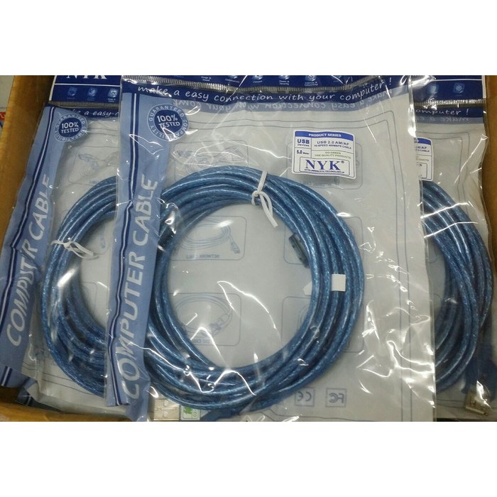 Kabel USB to Usb EKSTERNAL  / Kabel Usb Extension NYK 5 Meter - Biru