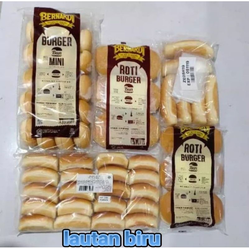 roti burger bernardi isi 20pcs