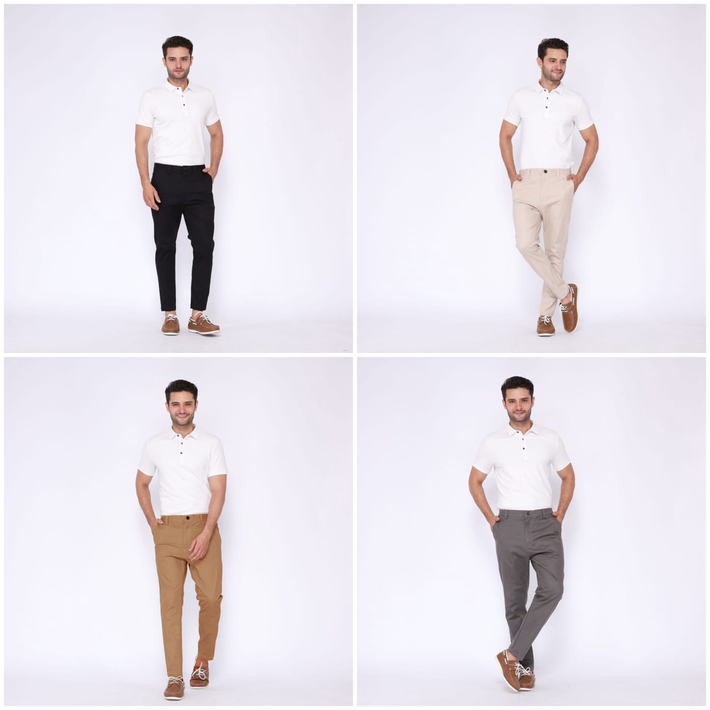 CELANA CINO / CHINO / CHINOS Panjang Pria KERJAHARIAN Slimfit  Santai Casual Formal CROCODILE