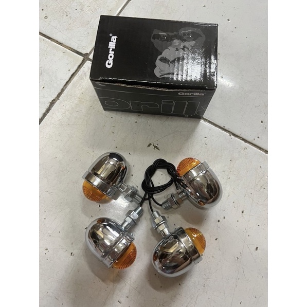 Lampu sein acipi sen acipi sein CB c70 model acipi kecil chrome