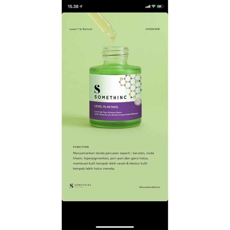 somethinc 1% retinol