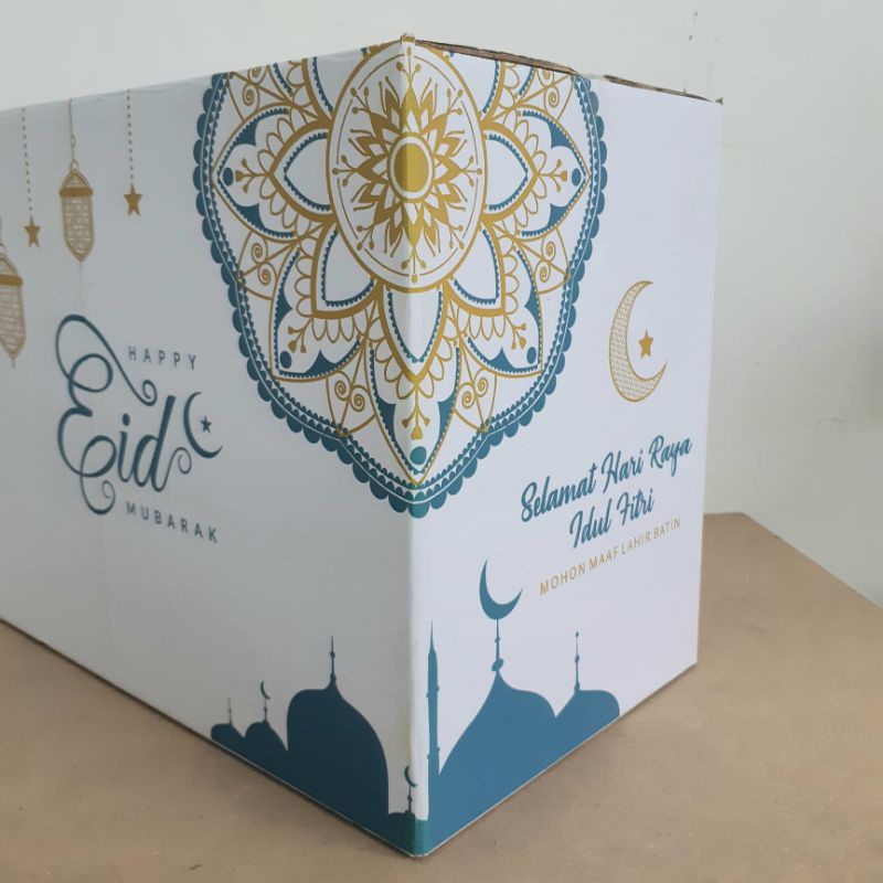 kardus hampers eid lebaran idulfitri set topbox |kardus parcell box