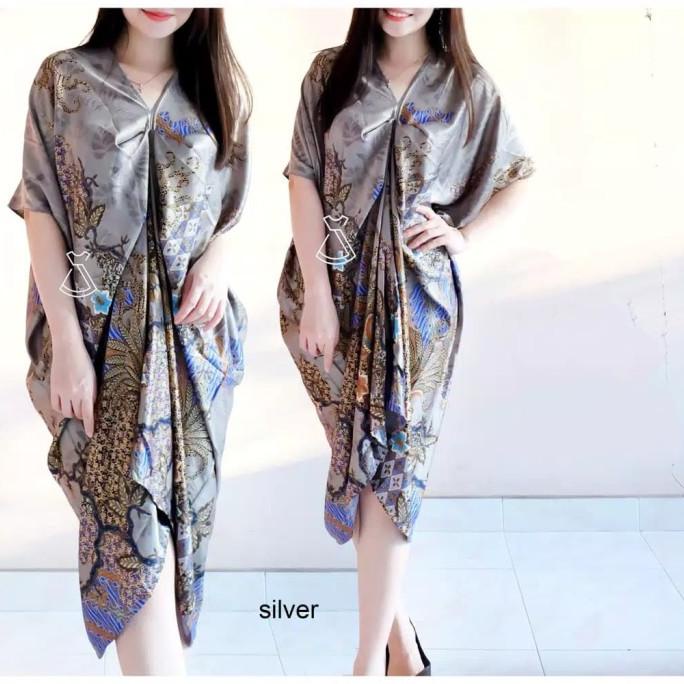 Dress Wanita / Dress Kaftan / Kaftan Batik / Bahan Katun Adem