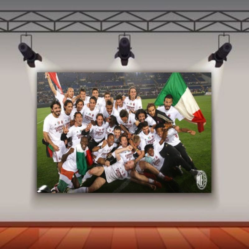 Poster dinding Ac Milan juara serie A 2011