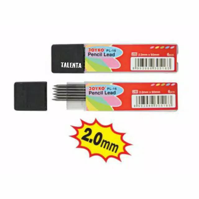 Isi Pensil / Refill Pensil Mekanik Joyko PL-16 2B 2.0mm ECER