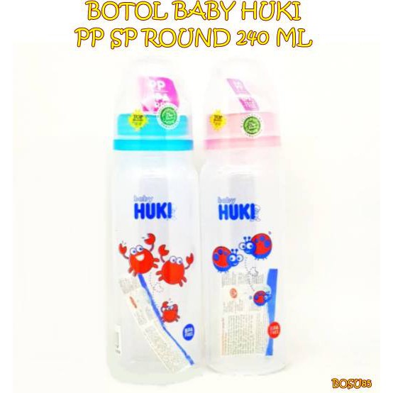 BOSU85 BOTOL BABY HUKI PP SP ROUND 240 ML CI0329