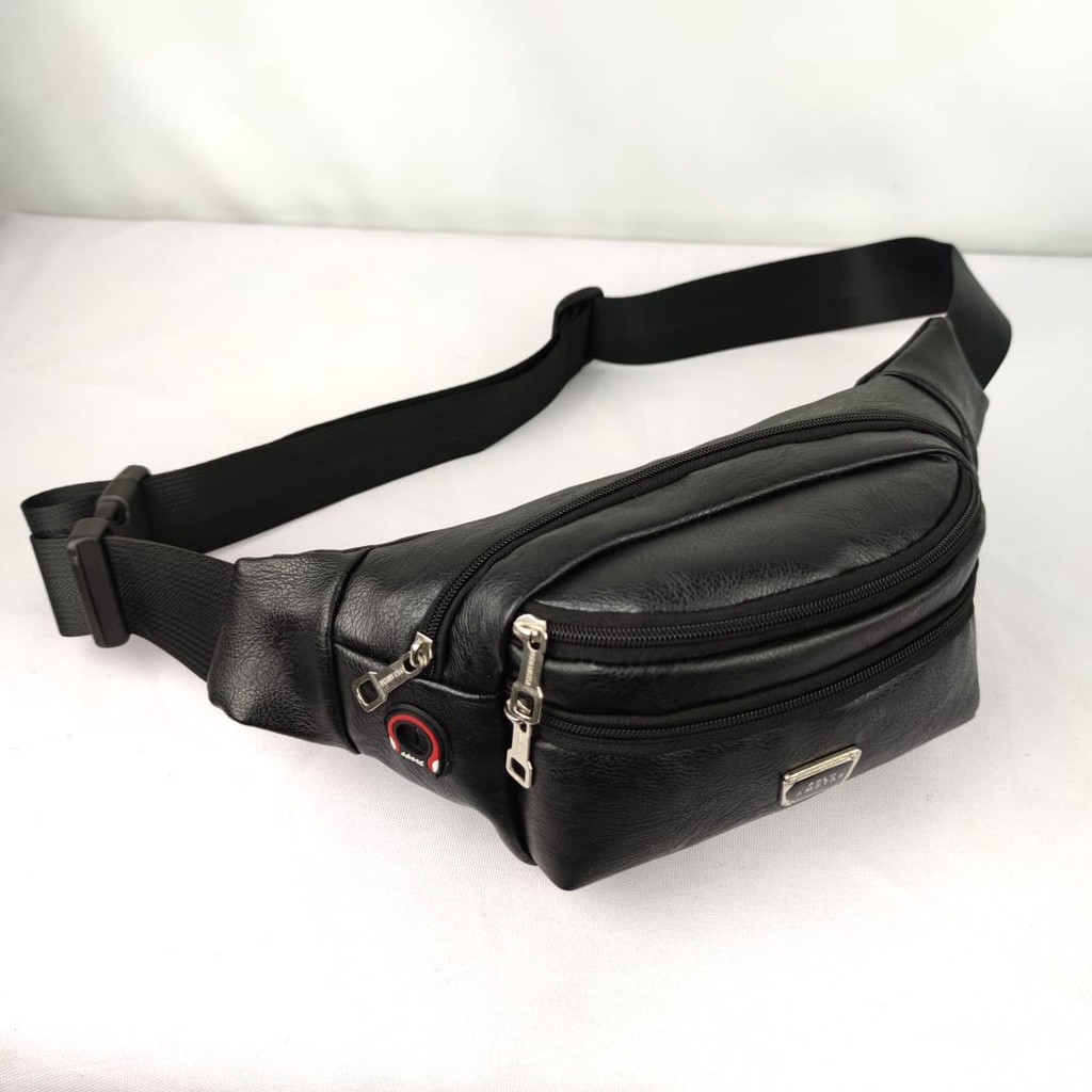 Tas Pria Tas Pinggang Waistbag Kulit PU Laether Original Polo Amstar Tas selempang pria waterproof