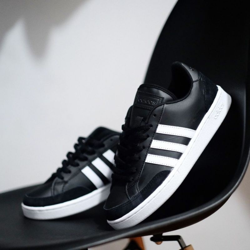 Sepatu Adidas Grand Court SE Black White Original OEM / Sepatu Sneakers Pria