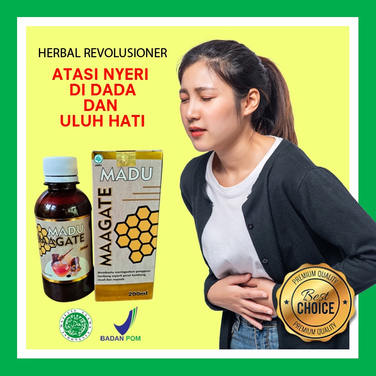 Asam Lambung Obat Maag Herbal Madu Maagate Mengatasi Batuk Mengi Menahun