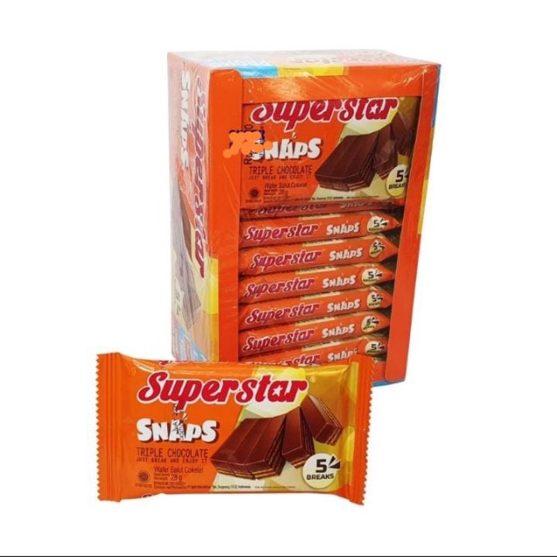 

SUPERSTAR Snaps SALUT COKELAT ISI 12 PCS X 28 G