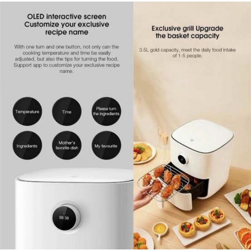 MI SMART AIR FRYER 3.5L - Penggorengan Tanpa Minyak