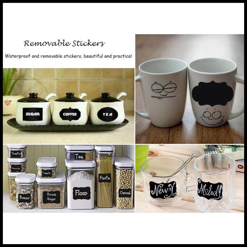 

Grab Medan Hot Sale Alloyseed Stiker Label Blackboard Papan Tulis Removable 5 Pcs - Th002 - Bla