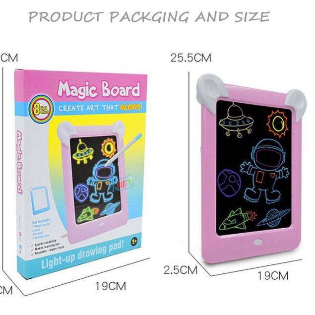 

♪ Magic Board Drawing LED 85127 / Papan Gambar Ajaib / Magic Drawing Pad / Belajar Menggambar Mewarn