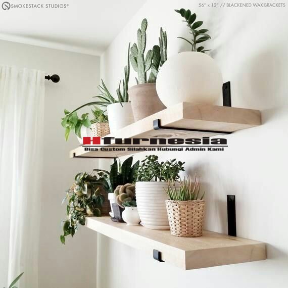 Ambalan Kayu Jati/Rak Dapur/Rak Bunga/Rak Gantung Tempel | Shopee Indonesia