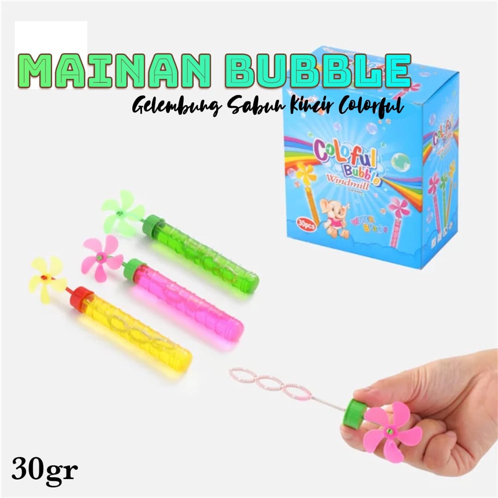 AZ MAINAN GELEMBUNG SABUN TIUP / MAINAN BUBBLE STICK DENGAN KINCIR MINI