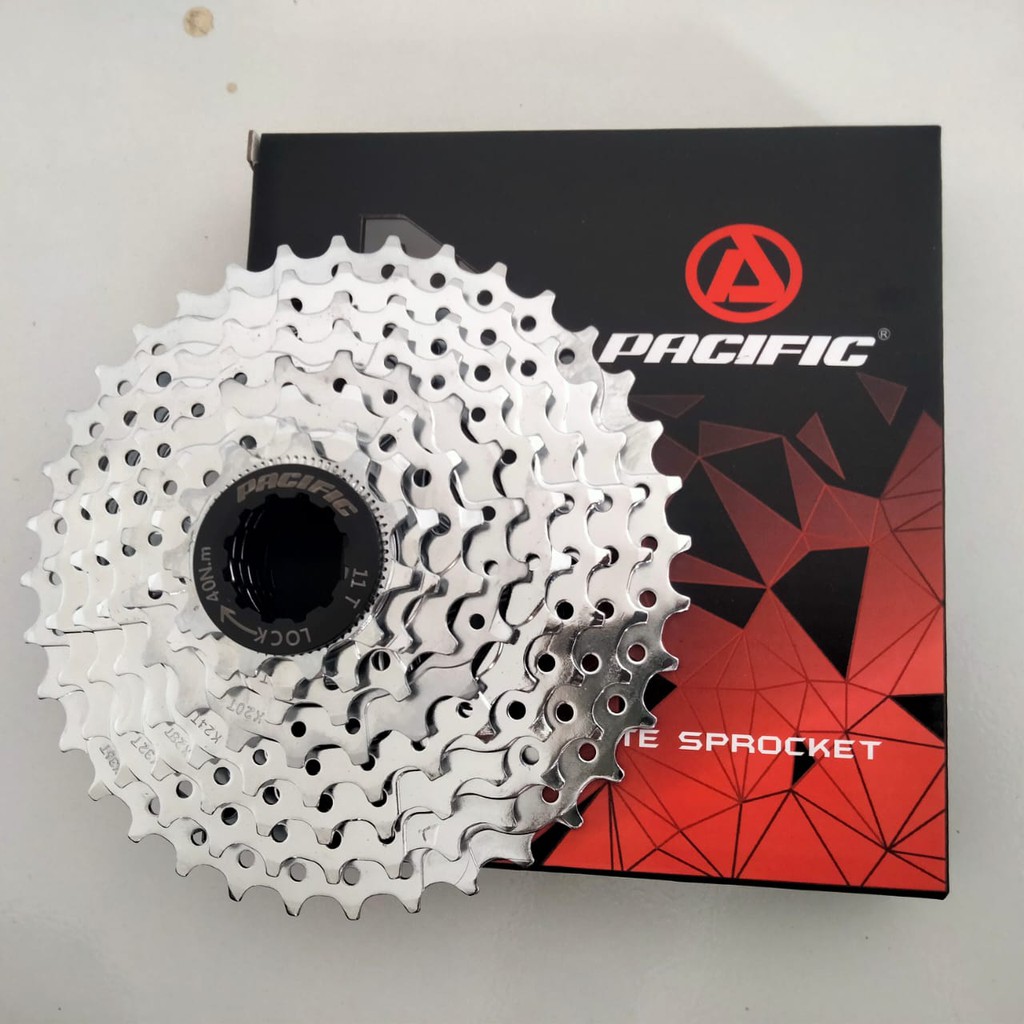 Sprocket 8 Speed 11-36T Pacific Cassete Sprocket F316 - Chrome