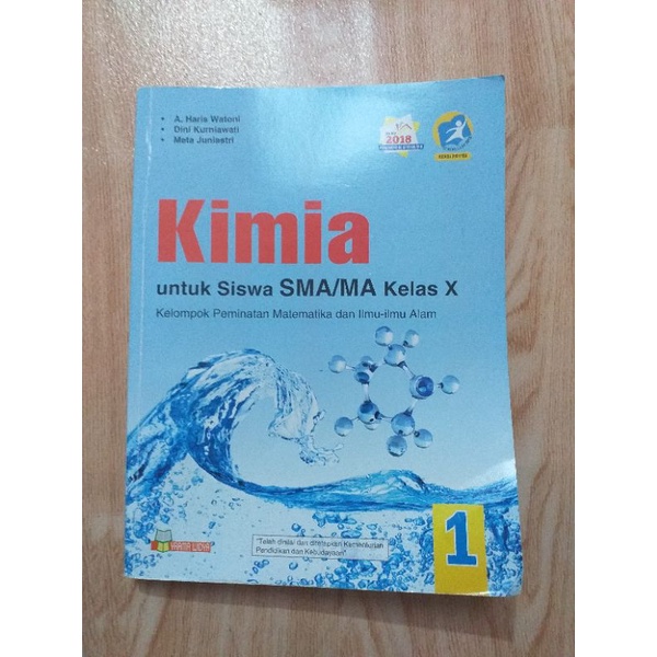 

BUKU KIMIA UNTUK SISWA SMA/MA KELAS X