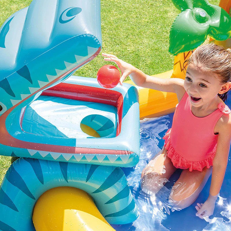 Kolam Renang Angin Wahana Bermain Air Mini Anak Inflatable Swimming Pool - Y010 - Blue/Yellow