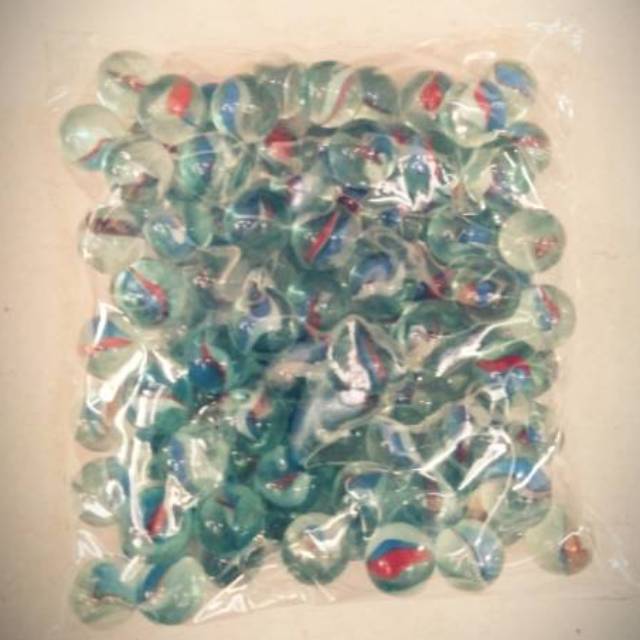 Kelereng atau gundu belimbing ukuran mini/kecil isi 100 biji diameter 1 cm