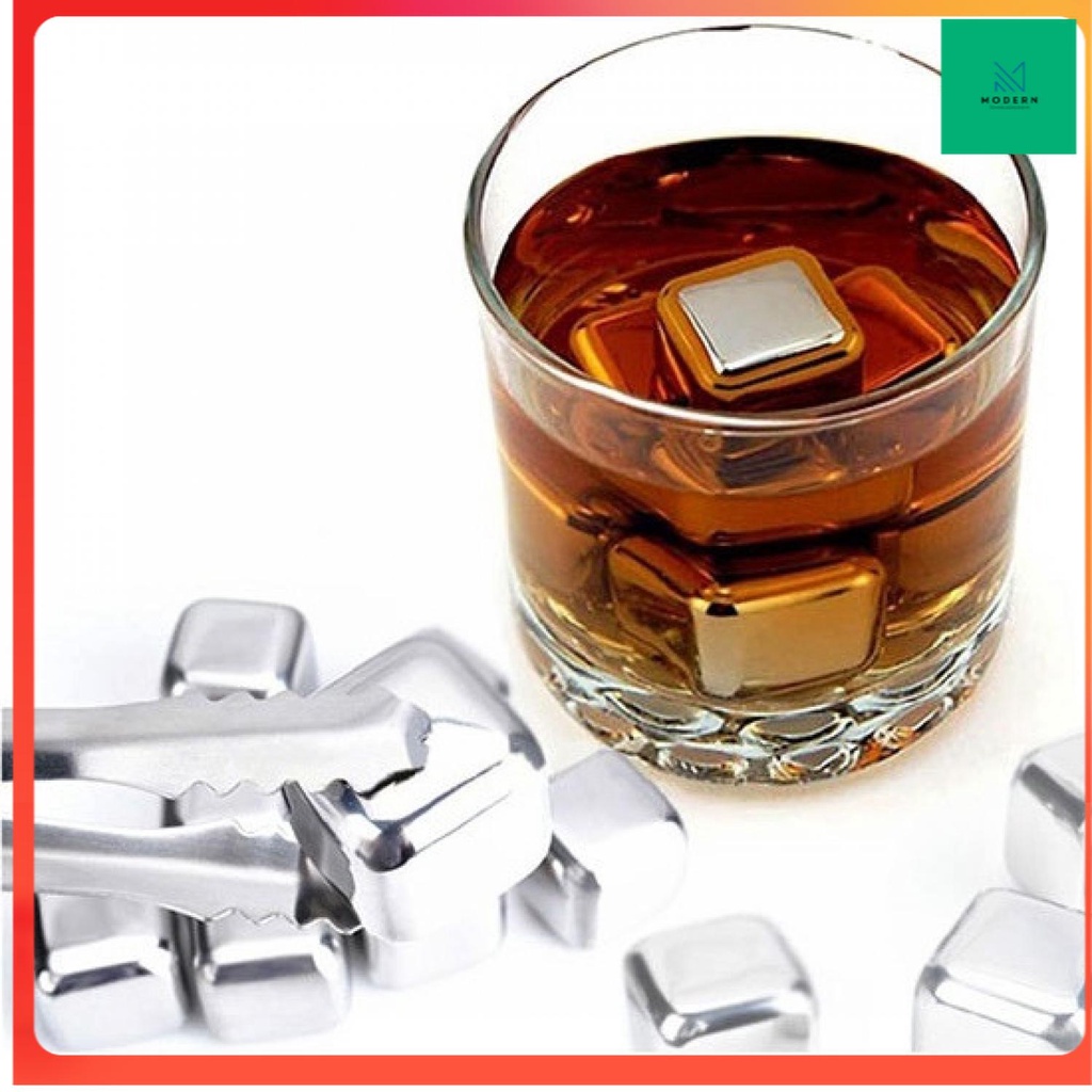 TD-DA Leeseph Reusable Stainless Steel Ice Cube / Es Batu - W00043