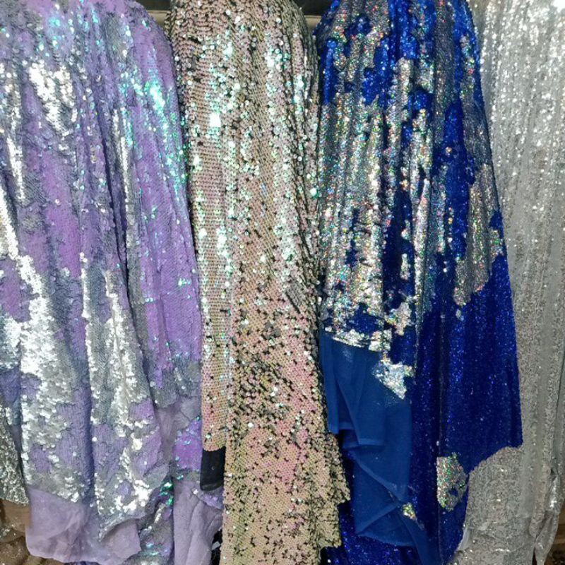 Kain SEQUEEN/PAYET  LIMITED EDISI, (harga tertera per ½m/50cm)design,stok,motif, dan warna