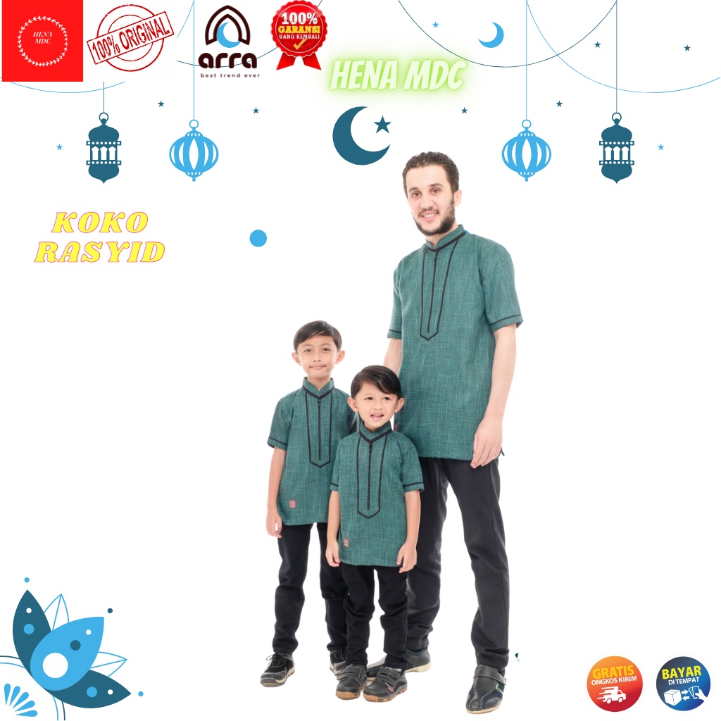 COD Baju Koko Kurta Baju Kokoh Qurta Pakistan Lengan Pendek Baju Muslim Pria Baju Kokoh Pria Muslim 